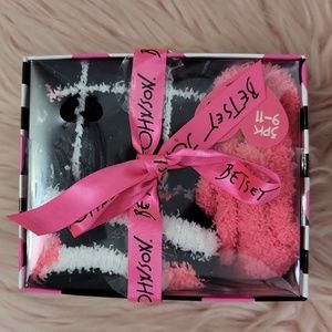 Brand New BETSEY JOHNSON Ladies PLUSH SOCKS  3PR.